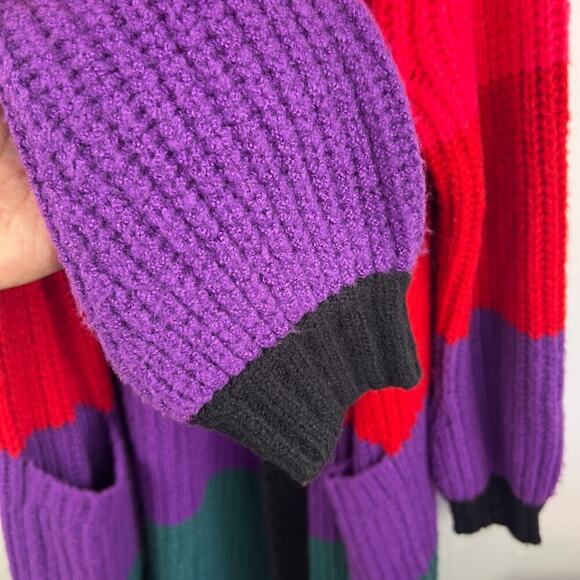 Torrid chunky duster color block balloon sleeves plus size 1x - Picture 6 of 11